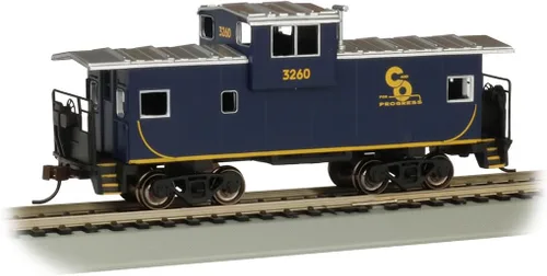 Bachmann - Chesapeake & Ohio #3260 - Caboose de visión ancha de 36 pies de escala Ho, azul oscuro prototípico