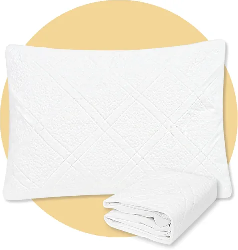 Vista 13 de Safe and Sound Protector de almohada impermeable con cremallera, funda de almohada suave y transpirable de microfibra tamaño estándar, funda
