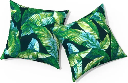 Vista 18 de Almohadas de exterior para muebles de patio de 16 x 16 pulgadas, almohadas cuadradas para exteriores con rellenos, almohadas decorativas de patio