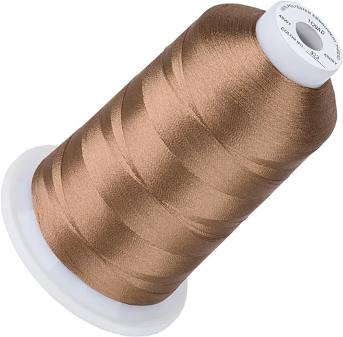 Vista 132 de Simthread 5500 yardas de hilo de bordar, 5000M de alto rendimiento 40WT 100% poliéster – Más de 170 colores vívidos, clasificado de alta velocidad