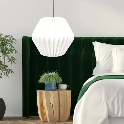 Vista 7 de NOLITOY 2 unids hecho a mano linterna de papel pantalla moderna simple cubierta de luz decorativa para decoración del hogar fácil almacenamiento
