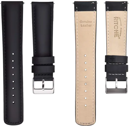 Vista 5 de Ritche - Correa de reloj de cuero de liberación rápida, 18, 19, 20, 21, 22, 23 y 24mm