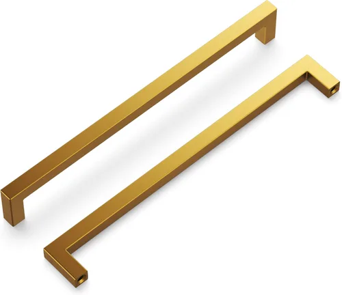 Vista 57 de Hickory Hardware - HH075326-BGB - Manija de la colección Skylight, 3 pulgadas de centro a centro, latón dorado cepillado.