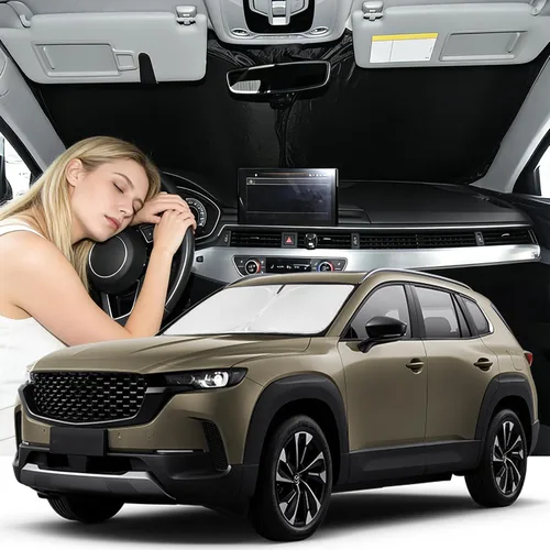 Vista 191 de para Dodge RAM 1500 2019-2024 2025 2026 Parasol Parasol para Parabrisas Cubierta - 4 Capas Parasol para Ventana Delantera para RAM1500 2Puertas