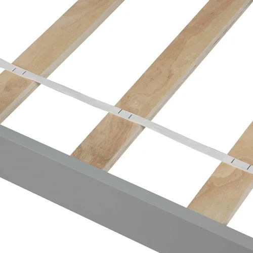 Vista 8 de CITYLIGHT Marco de cama individual para niños, marco de cama de plataforma de madera tamaño individual con cabecero y estribo, cama individual