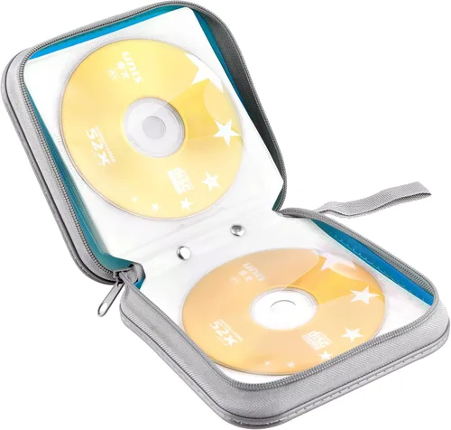 Vista 29 de Funda para CD, soporte para cartera de DVD, funda para CD/DVD, 40 discos, bolsa resistente, carpeta de almacenamiento, álbum (puple)