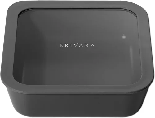 Vista 24 de Recipiente de almacenamiento de alimentos de vidrio con recubrimiento cerámico Sin PTFE, PFOA, PFAS y BPA Recipiente reutilizable no tóxico