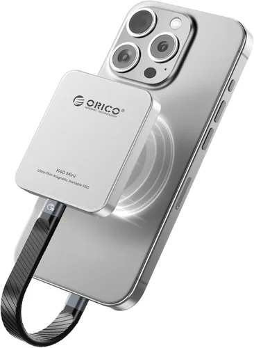 Vista 14 de ORICO SSD externo magnético de 1 TB, aleación de aluminio, hasta 2000 MB/s, 4K 120 Hz ProRes HDR Record and Store, unidad de estado sólido externa