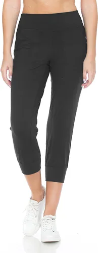 Leggings Depot ActiveFlex Jogger - Pantalones de yoga para mujer con bolsillos Negro