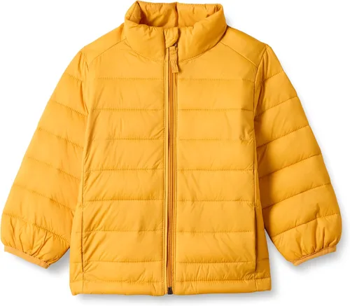 Vista 12 de Yaxa Essentials Chaqueta ligera, resistente al agua, con capucha, acolchada y plegable para niños y niñas pequeñas