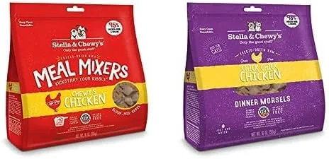 Vista 2 de Stella & Chewy's Paquete de bolsas pequeñas de comida liofilizada para perros y gatos