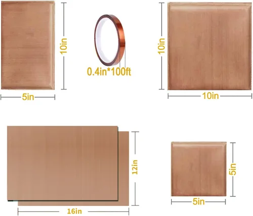 Vista 2 de Juego de 6 almohadas de prensa térmica, 3 almohadas térmicas de teflón de diferentes tamaños, 2 hojas de teflón y 1 cinta térmica para proyectos