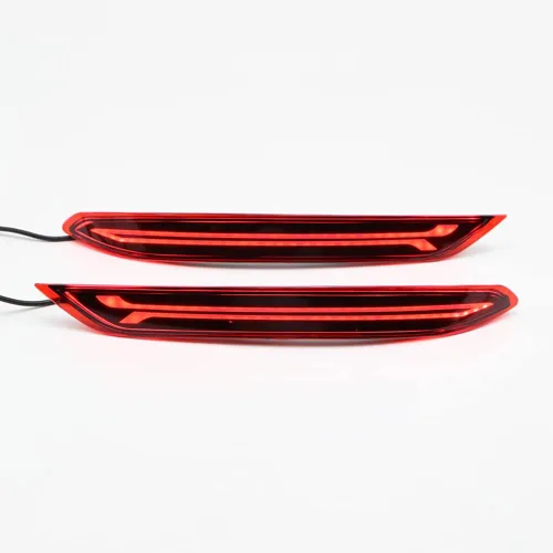 Vista 7 de Dreamseek Reflector LED de luz trasera compatible con Volkswagen VW Jetta 2019 2020 2021 2022 lámpara de freno de parachoques trasero con señal