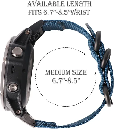 Vista 5 de Correa de reloj compatible con Garmin Fenix tactix 5X 6X 7X 7 Pro/5x Plus 6x Pro/Fenix 3 3hr/Descent Mk2i Mk2 Mk1/D2 Delta Px/Tactix Delta/Enduro