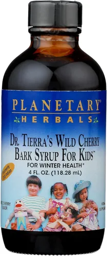 Vista 3 de Planetary Herbals Jarabe de corteza de cereza silvestre para niños - 4 onzas