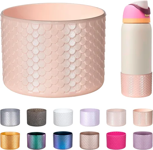 Vista 16 de Silicone Boot for Owala Water Bottle 24oz 32oz 40oz, Anti-Slip Protective Sleeve Bottom Bumper Protector for FreeSip, Twist, and Flip Stainless