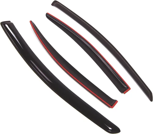 Vista 2 de TuningPros Viseras de ventilación de ventana de montaje exterior, protectores de lluvia compatibles con Pontiac G6 2005-2010 Deflectores de viento