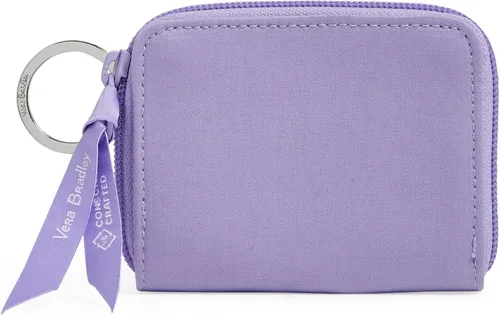 Vista 3 de Vera Bradley Cartera pequeña de algodón con cremallera para mujer con protección RFID