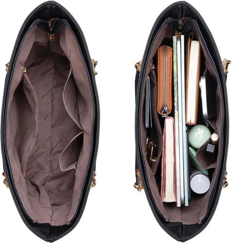 Vista 4 de Montana West Bolsa Tote para Mujeres Bolsos de Mano con Asa Superior de Cadena