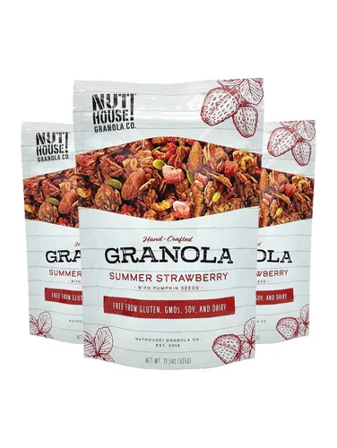 Vista 19 de NutHouse! Granola Company - Granola de naranja de cosecha premium, certificada sin gluten, sin OMG, Kosher Vegana, sin soja Bolsa de 12 onzas