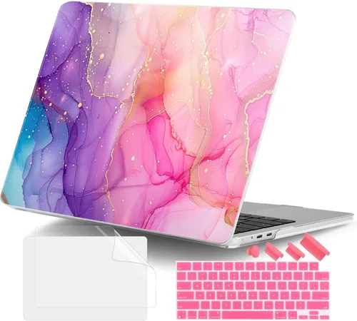 Vista 47 de DONGKE Funda compatible con M4 MacBook Air de 15 pulgadas 2025 2024 2023 A3241 A3114 A2941 M3 M2 Pantalla Liquid Retina Touch ID, funda rígida