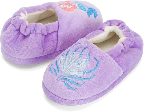 Vista 4 de ESTAMICO Zapatillas de conejo de dibujos animados para niñas pequeñas, zapatos cálidos de casa de invierno