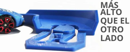 Vista 7 de Racetrack Connectors Compatible with Hot Wheels, 90° Banked Turn Pieces Piezas curvadas compatibles con Hot Wheels, 4 paquetes, azul
