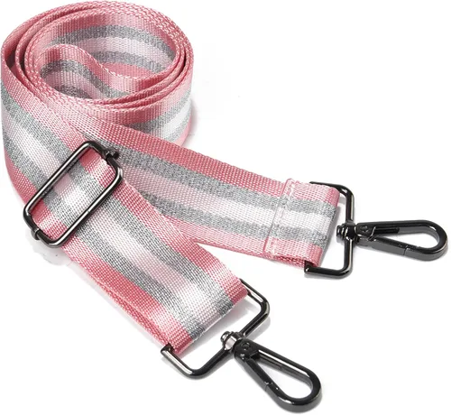 Vista 31 de LVYOUME Correa para bolso, accesorios plateados, correas anchas para bolsa, correa de hombro ajustable para bolsos