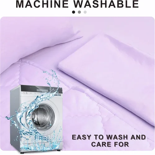 Vista 8 de FLXXIE Juego de ropa de cama de 4 piezas para cuna, de microfibra suave y transpirable, incluye edredón acolchado, sábana superior, sábana bajera