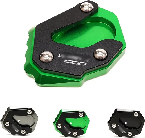 Vista 3 de for Kawasaki for VERSYS 1000 for VERSYS1000 2015-2019 2020 2021 2022 Motorcycle Kickstand Foot Side Stand Extension Pad Extended Tripod(Green)