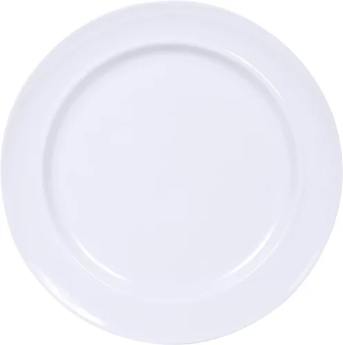 Vista 9 de Webbylee Platos llanos de melamina, juego de 6 platos de 11 pulgadas para uso en interiores y exteriores, color blanco
