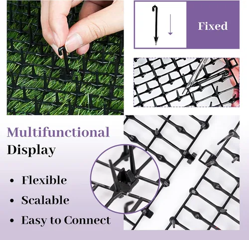 Vista 5 de Toopify - Estera disuasoria de jardín para gatos, con espinas, de 13 pies (2 unidades de 6.5 pies).