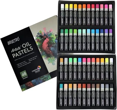 BRUSTRO Artists - Juego de 48 pasteles al óleo (multicolor)
