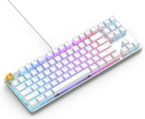 Vista 2 de Glorious Teclado para juegos personalizado GMMK 85 TKL teclado mecánico con cable USB C interruptores y teclas intercambiables en caliente RGB