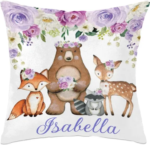 Vista 8 de Funda de almohada personalizada con nombre de bebé para bebé, niño y niña, almohada personalizada con nombre, almohada personalizada para sofá