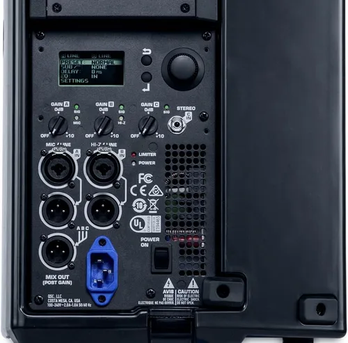 Vista 7 de QSC K8.2 Active altavoces potenciados de 2 Watts, de 8 pulgadas, Negro