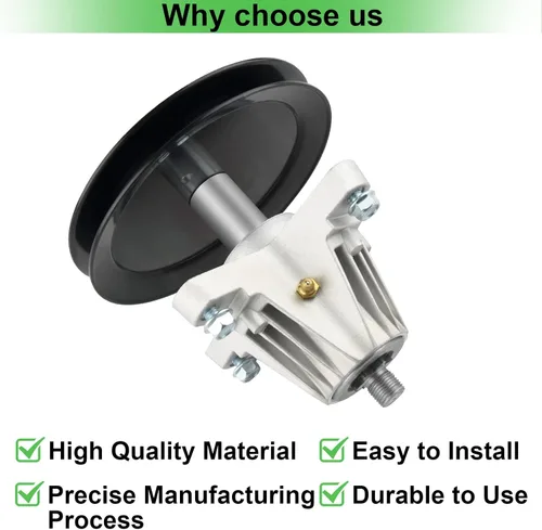 Vista 5 de OakTen Conjunto de husillo para MTD Cub Cadet Craftsman Troy-Bilt 918-04865A 918-04636 con tractor cortacésped de cubierta de 46 pulgadas