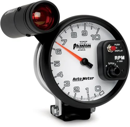 Auto Meter Tacómetro Shift-Lite 7599 Phantom II 5" 10000 RPM