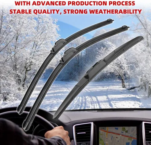 Vista 5 de 3 limpiaparabrisas de 24 pulgadas, 16 pulgadas, 17 pulgadas, repuesto para X-Trail T30 2000-2007, limpiaparabrisas de equipo original, que cumple