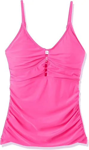 Vista 7 de Ocean Blues Traje de baño tankini retro para mujer con control de abdomen y fruncido