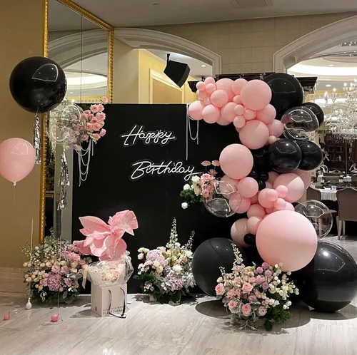 Vista 7 de KALOR Globos negros de 12 pulgadas, 0.11 oz/100 globos gruesos, globos de látex mate para fiestas de cumpleaños, decoraciones de boda, despedida