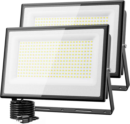 Vista 10 de Olafus Paquete de 2 luces LED de 90 W para exteriores, 9000 lm superbrillantes, luces de trabajo LED enchufables, 6500 K IP66 impermeable