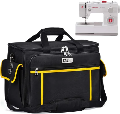 CAB55 Estuche para máquina de coser - Bolsa de transporte con relleno extraíble, bolsa para máquina y accesorios