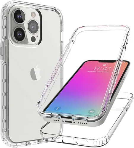 Vista 29 de Funda para iPod Touch 7, cristal transparente, no amarillea, resistente, suave, TPU de doble capa, resistente a prueba de golpes, funda transparente