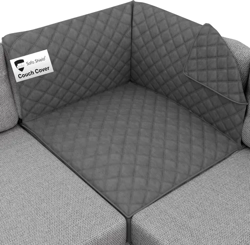 Vista 123 de Sofa Shield - Funda para sillón reclinable con correa patentada, protector de cojín, funda reversible diseñada en EE. UU. resistente a manchas