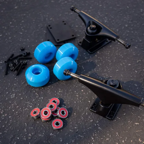 Vista 3 de Cal 7 Combo con camiones de 5.472 in, ruedas, rodamientos