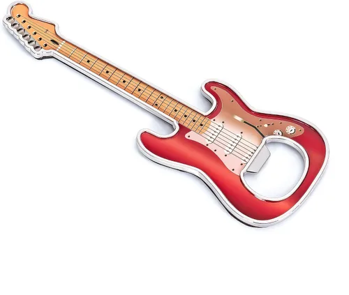 Vista 13 de 1 pieza/set abrebotellas de cerveza con forma de guitarra, regalo para amantes de la música y la guitarra, utensilios de cocina para bebedores
