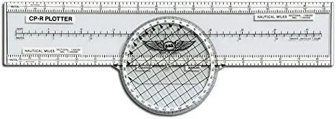 ASA Plotter giratorio - Herramienta de navegación de aviación - Pantalla analógica de 13" - Impermeable