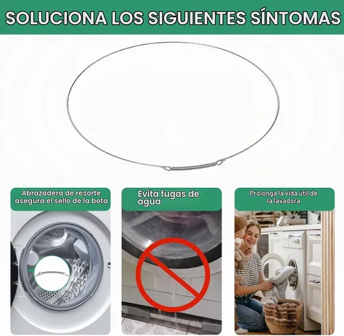 Vista 4 de 134527100 Abrazadera de arranque para lavadora de carga frontal Frigidaire Electrolux Anillo de retención 134365400, abrazadera de sello de puerta