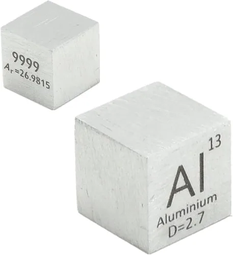 Vista 11 de Cubo de Antimonio Sb 99.99% Elemento Puro de 10mm de Densidad para Colección de Elementos, Tabla Periódica, Cazador y Más (1 cm, Antimonio)